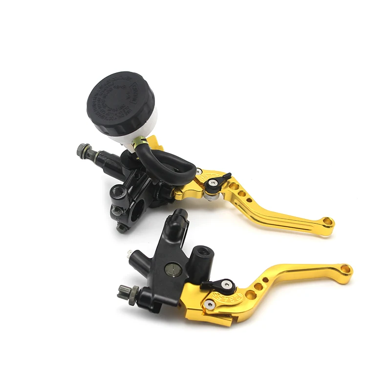Alconstar-7/8" 22mm Motorcycle Brake Universal CNC Clutch Levers Master Cylinder Reservoir Set For Honda Suzuki Kawasaki Yamaha