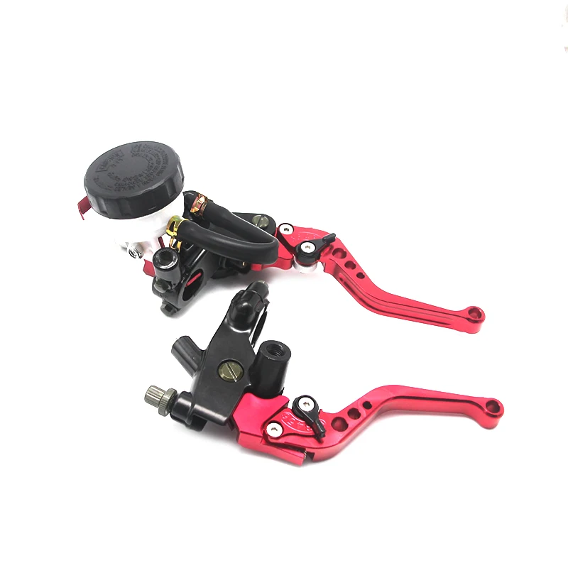 Alconstar-7/8" 22mm Motorcycle Brake Universal CNC Clutch Levers Master Cylinder Reservoir Set For Honda Suzuki Kawasaki Yamaha