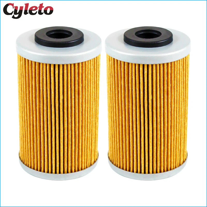 Cyleto Motorcycle Oil Filter for KTM Duke EXC SMR SX XC RC 125 200 390 250 400 450 520 525 540 SMC 625 640 650 660 Enduro 690 R
