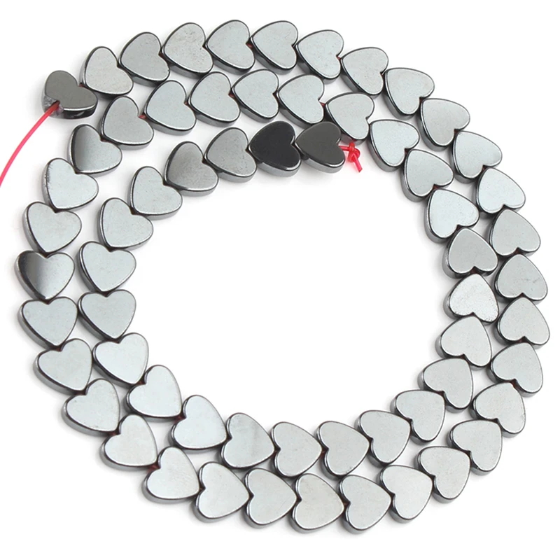 AAA+ Color Retention Gold-Plated Hematite Beads Natural Stone Round Cube Spacer Loose Beads for jewelry Making DIY Bracelet 15''