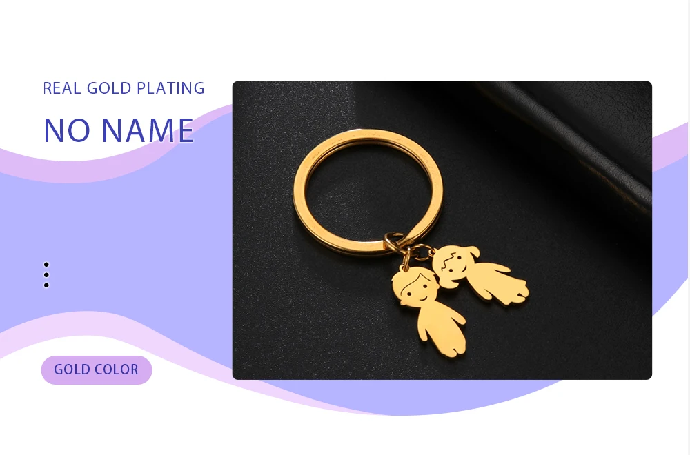 Boy Girl Couple Mother Kid Gift Personalized Keychain Custom Name Key Chain for Women Men Family Mom Dad Stainless Steel Jewelry