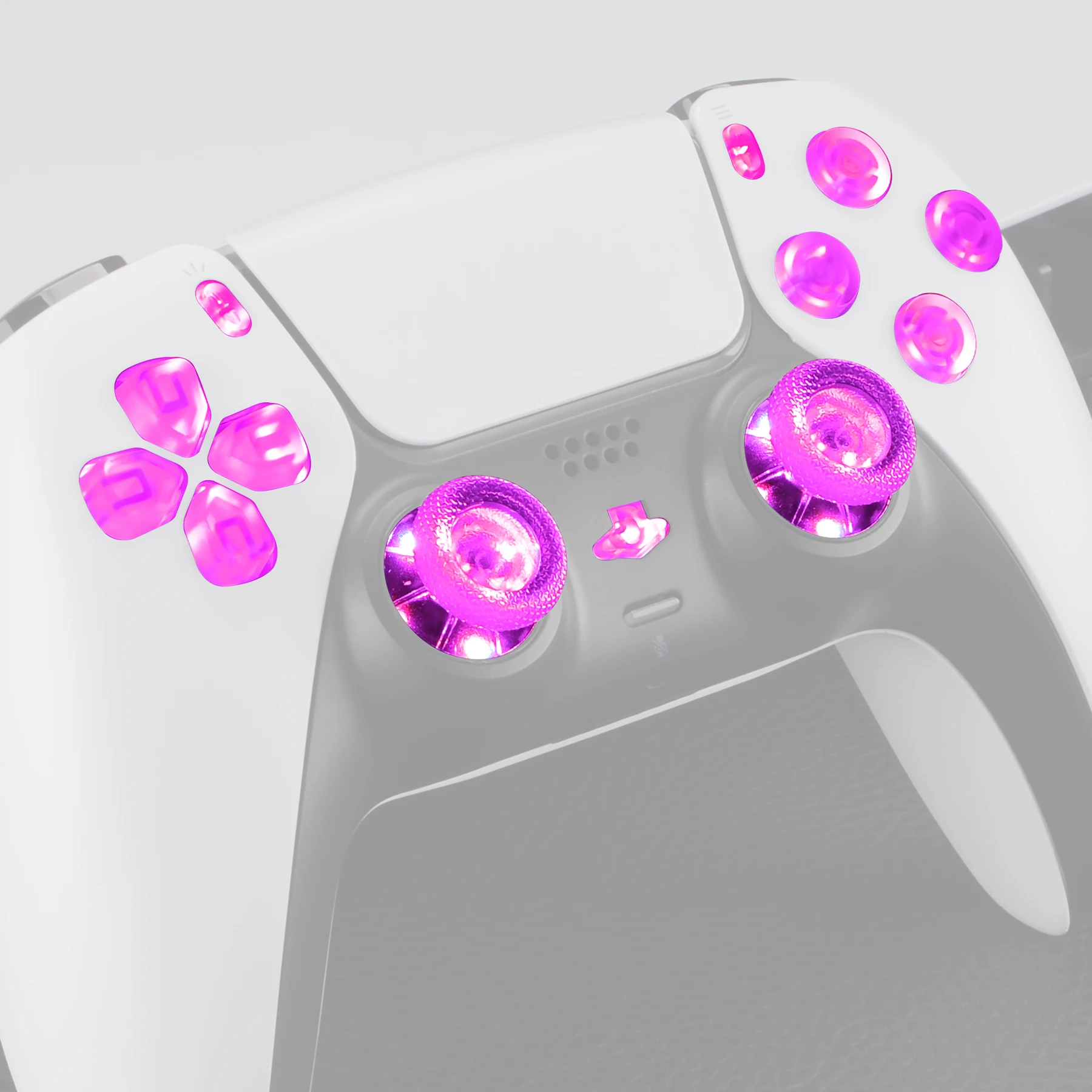 eXtremeRate Multi-Colors Luminated Dpad Thumbstick Share Home Face Buttons, DTF V3 LED Kit for PS5 Controller BDM-010 & BDM-020