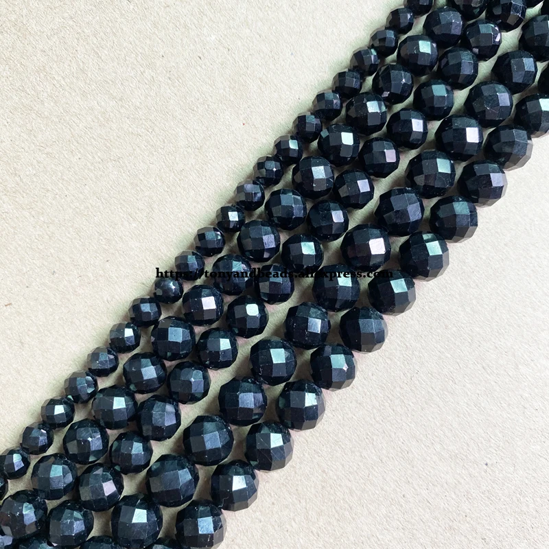 18 Styles Semi-precious Stone Diamond Cuts Faceted AA Quality Purple Amethyst 7" Round Loose Beads 6 8 10 mm