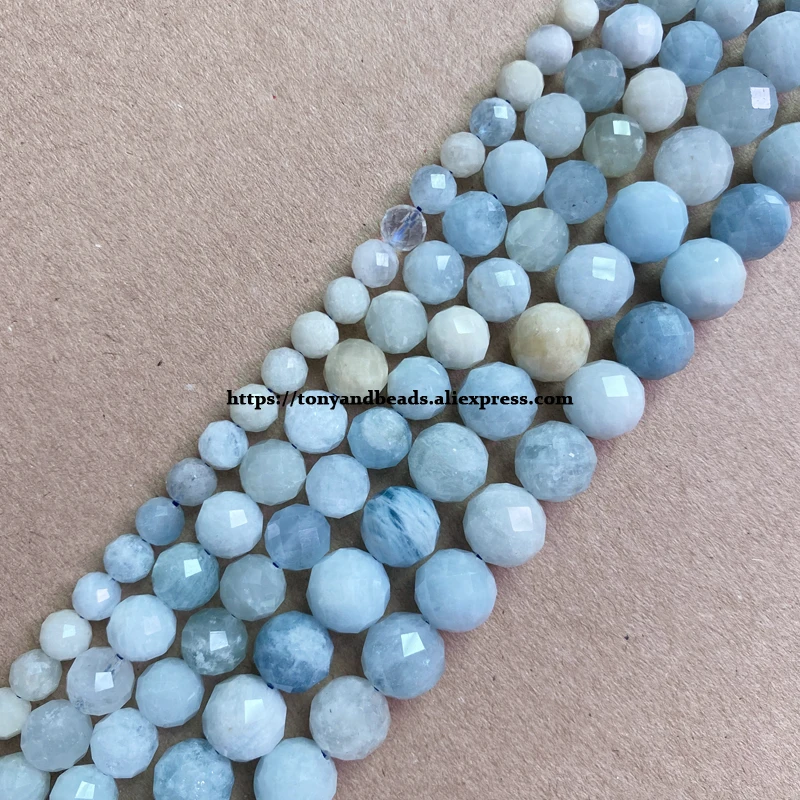 18 Styles Semi-precious Stone Diamond Cuts Faceted AA Quality Purple Amethyst 7" Round Loose Beads 6 8 10 mm