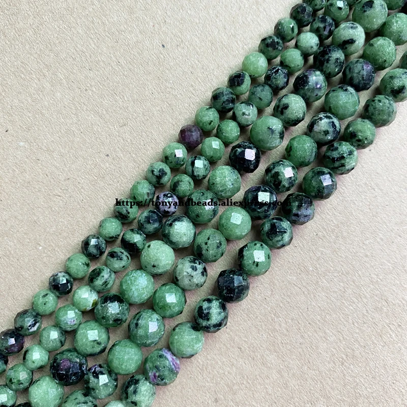 18 Styles Semi-precious Stone Diamond Cuts Faceted AA Quality Purple Amethyst 7" Round Loose Beads 6 8 10 mm