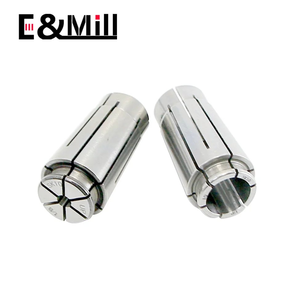 SK10 Collet High Precision 0.003 Collet SK Chuck CNC Lathe Milling Cutter Chuck Collet Tool Holder 1~10mm 1/8 Hole Chuck Collet