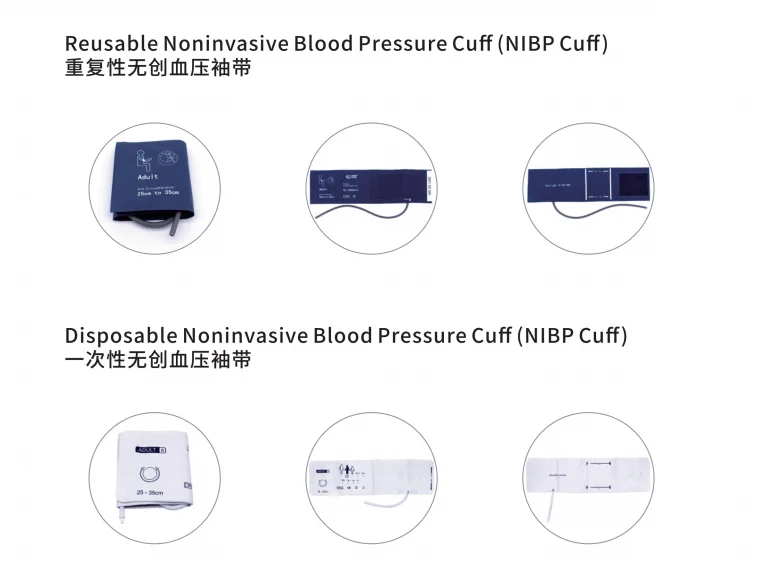 Disposable Vet NIBP Pressure Cuff For Veterinary Animal Use Pet Patient Monitor Different Sizes Single Hose with Connectors