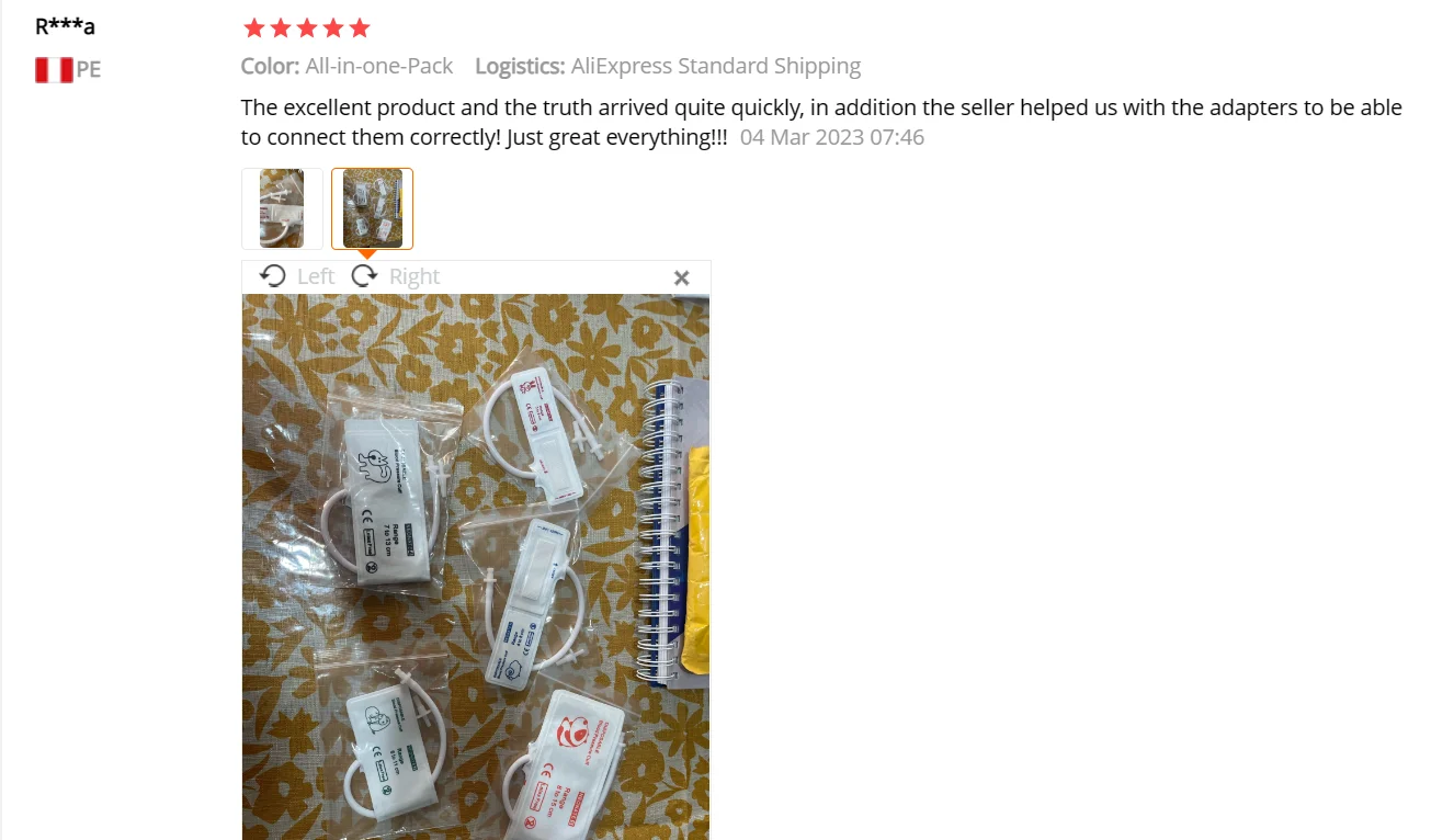 Disposable Vet NIBP Pressure Cuff For Veterinary Animal Use Pet Patient Monitor Different Sizes Single Hose with Connectors