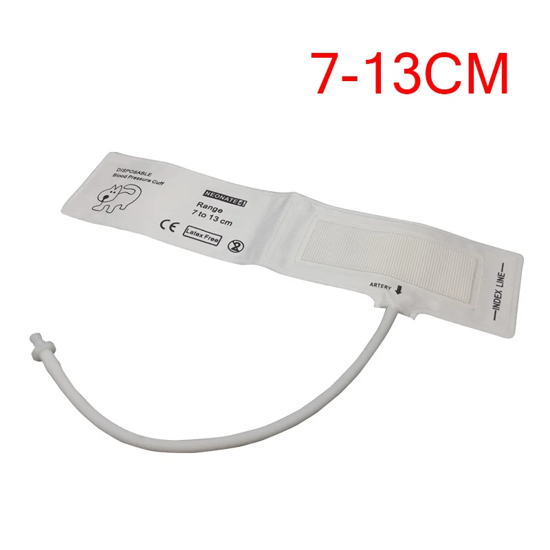 Disposable Vet NIBP Pressure Cuff For Veterinary Animal Use Pet Patient Monitor Different Sizes Single Hose with Connectors