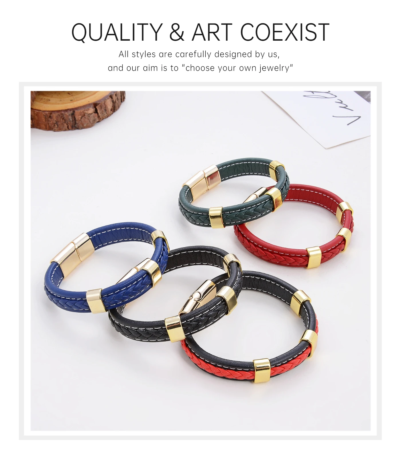 Classic Braided Leather Bracelet For Women Zinc Alloy Metal Mens Jewelry Bracelets Femme Accessories 2021 браслет мужской