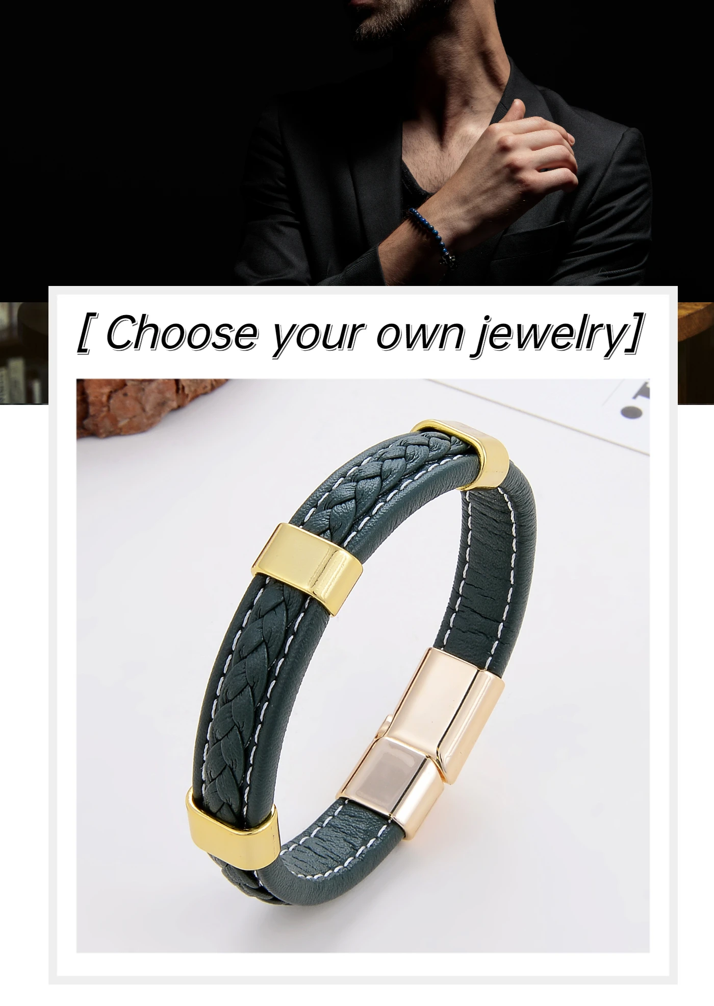 Classic Braided Leather Bracelet For Women Zinc Alloy Metal Mens Jewelry Bracelets Femme Accessories 2021 браслет мужской