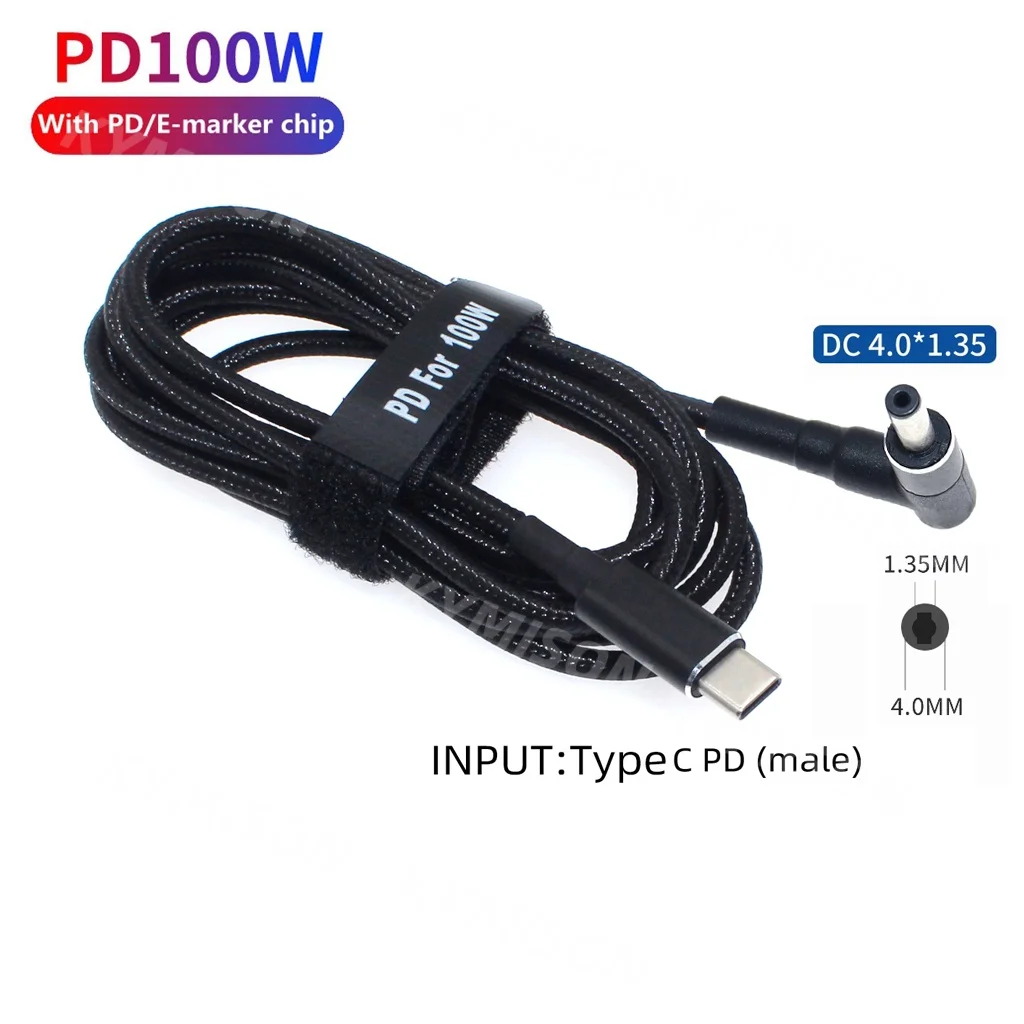 USB C to 4.0*1.35mm Plug Charger Connector USB Type C Laptop Adapter Cable for ASUS Zenbook UX21A UX31A UX32A UX32V Ultrabook