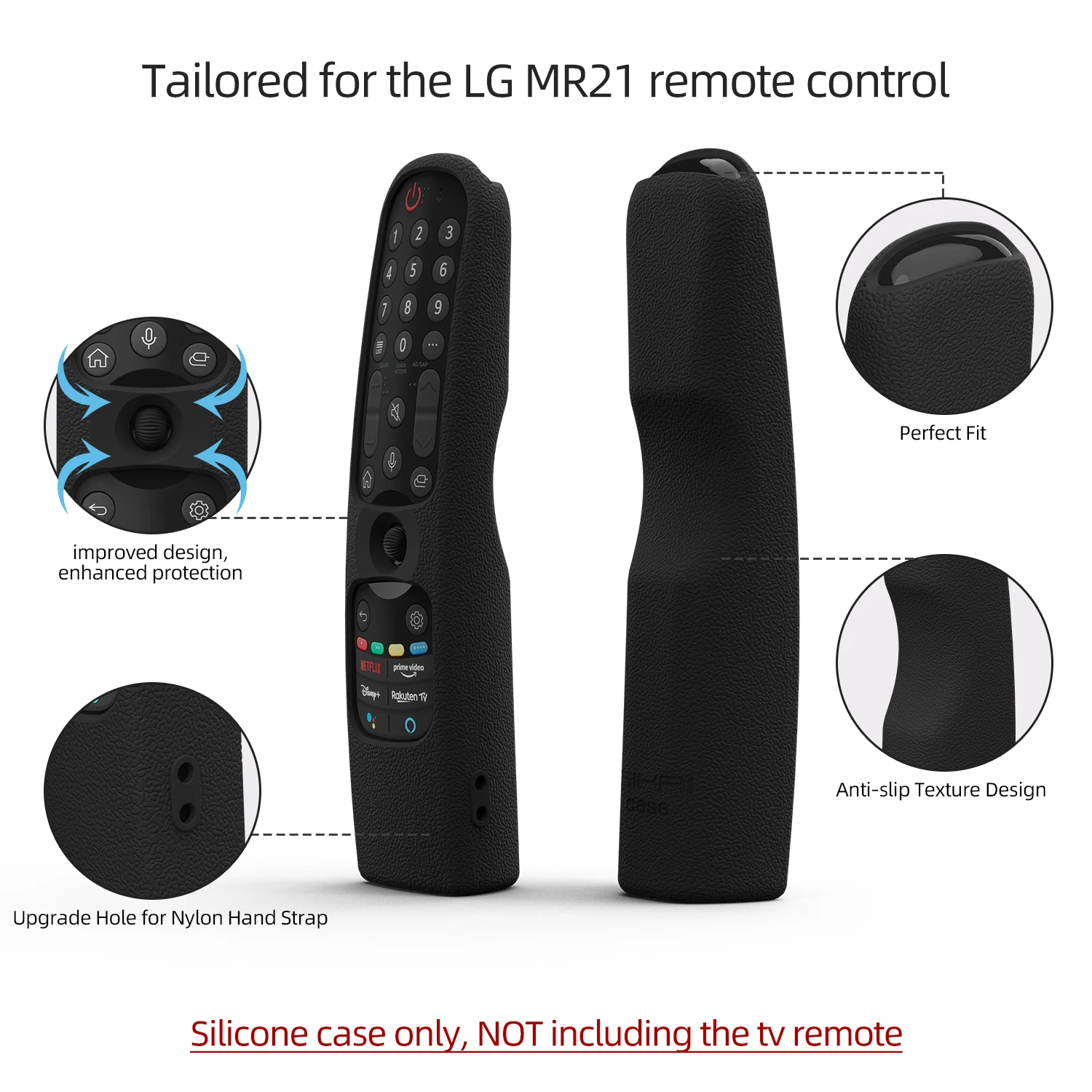 Silicone Case for LG MR22GA MR21GA MR21N, MR21GC Remote Control Cover SIKAI For LG OLED TV Magic Remote MR21 GA