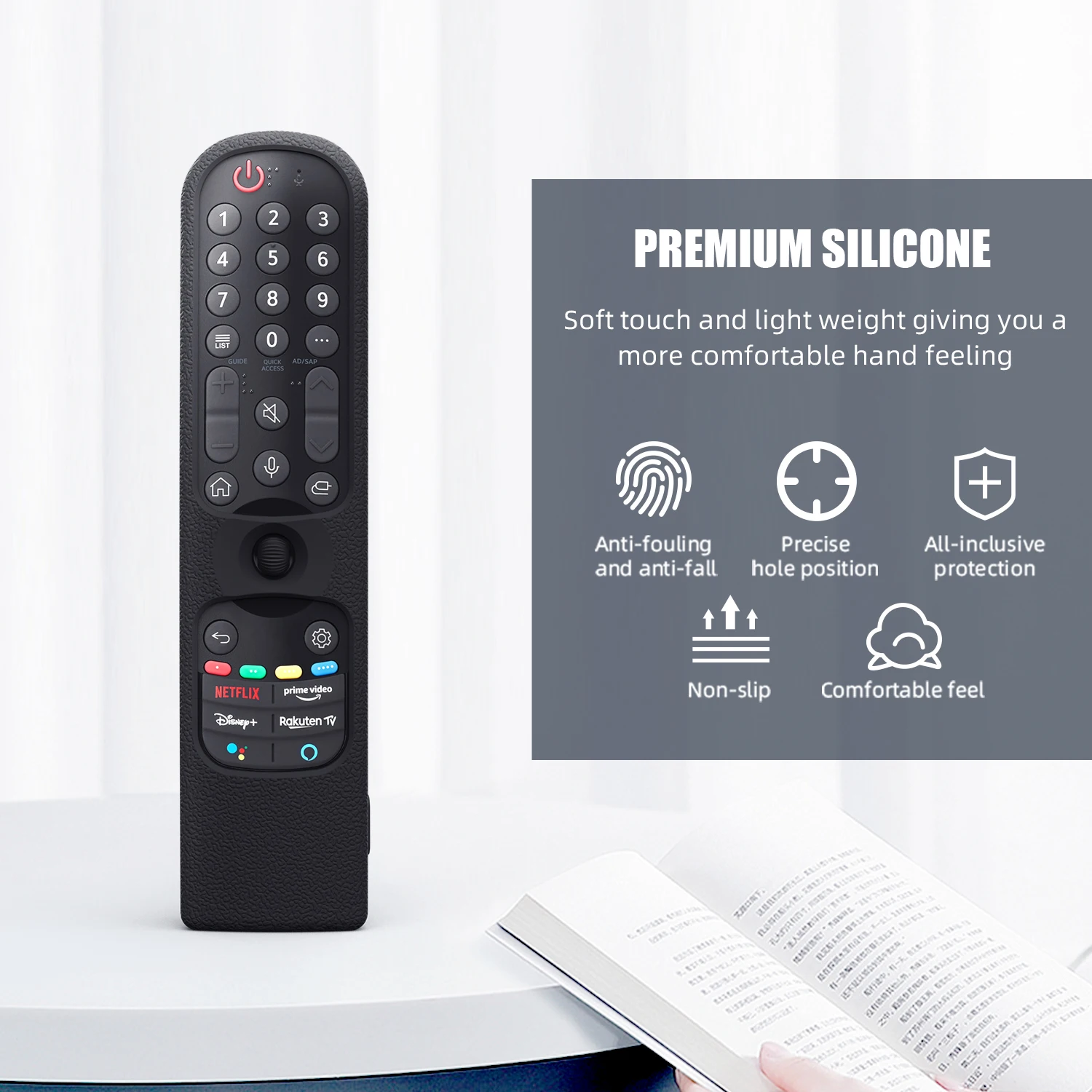 Silicone Case for LG MR22GA MR21GA MR21N, MR21GC Remote Control Cover SIKAI For LG OLED TV Magic Remote MR21 GA