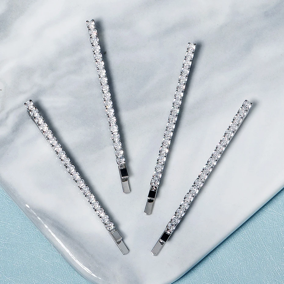 Miallo Fashion Rhinestone Hair Clips for Women Girls Hair Accessories Trendy Hair Jewelry Hairpin Headwear Party Headpiece Gift
