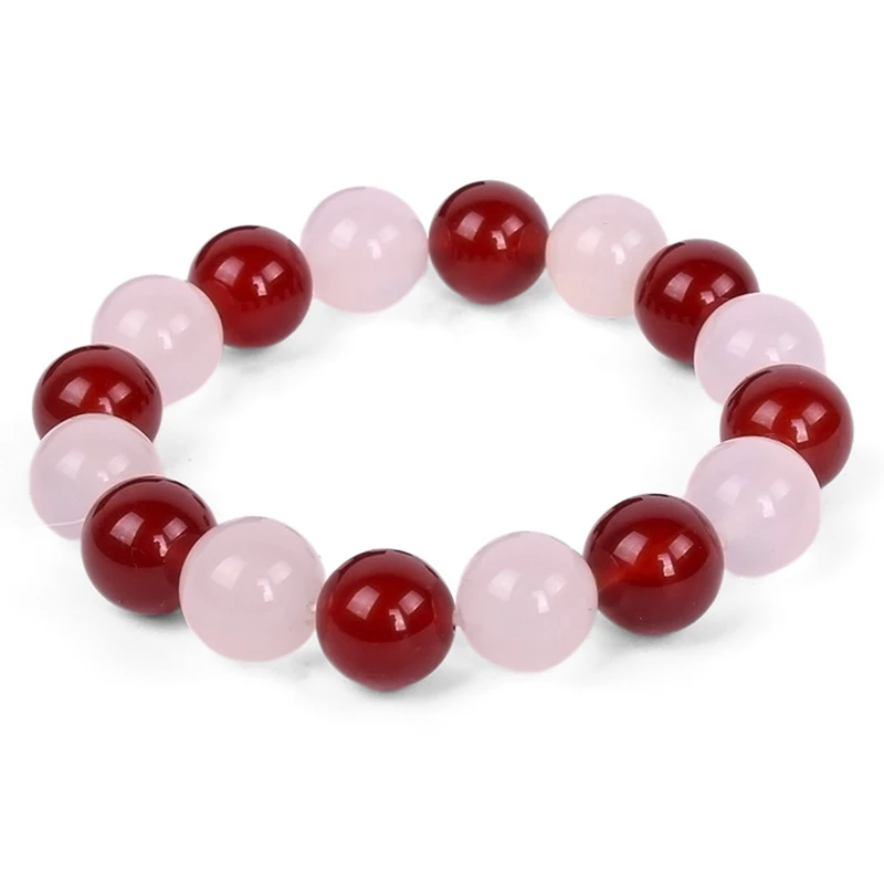 Anime Fruits Basket Kyo Sohma Bracelet White Red Crystal Beads Bangle Bracelets for Women Men Cosplay Props Jewelry