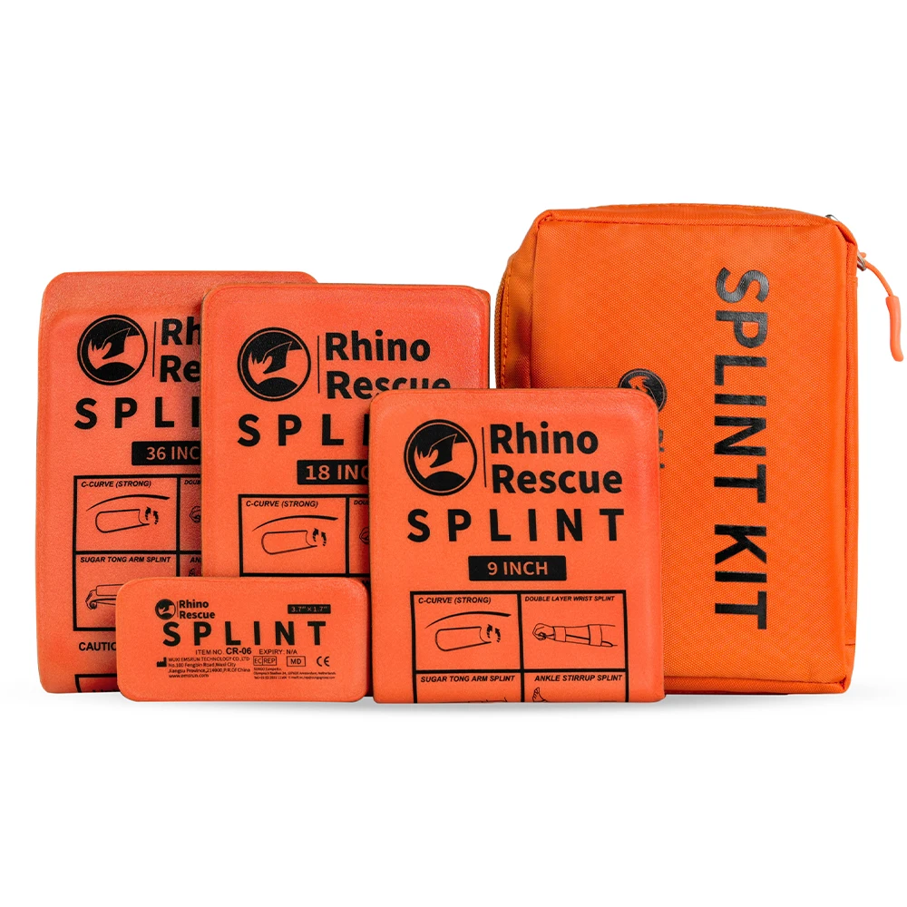 Rhino Rescue Emergency Splint Moldable Medical First Aid Survival Lightweight Reusable Combat Splint For Camping