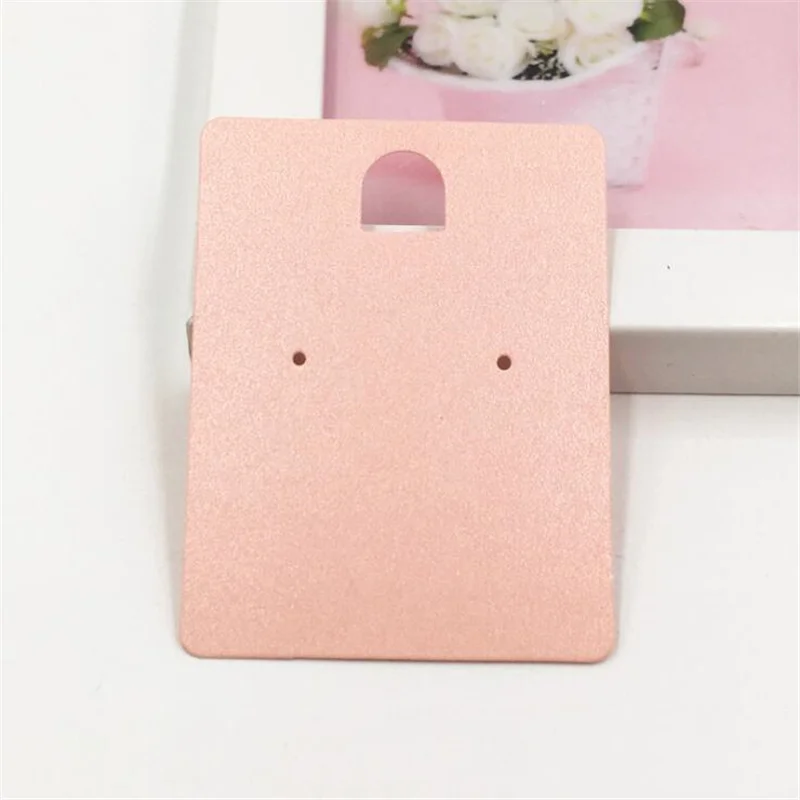 50pcs Paper Jewelry Display Stand Cards Earring Showcase Holder Organizer Packaging Gifts Small Businesses Supplies Material
