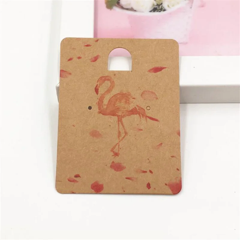 50pcs Paper Jewelry Display Stand Cards Earring Showcase Holder Organizer Packaging Gifts Small Businesses Supplies Material