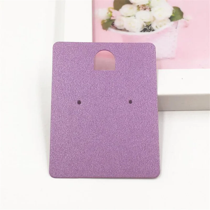 50pcs Paper Jewelry Display Stand Cards Earring Showcase Holder Organizer Packaging Gifts Small Businesses Supplies Material