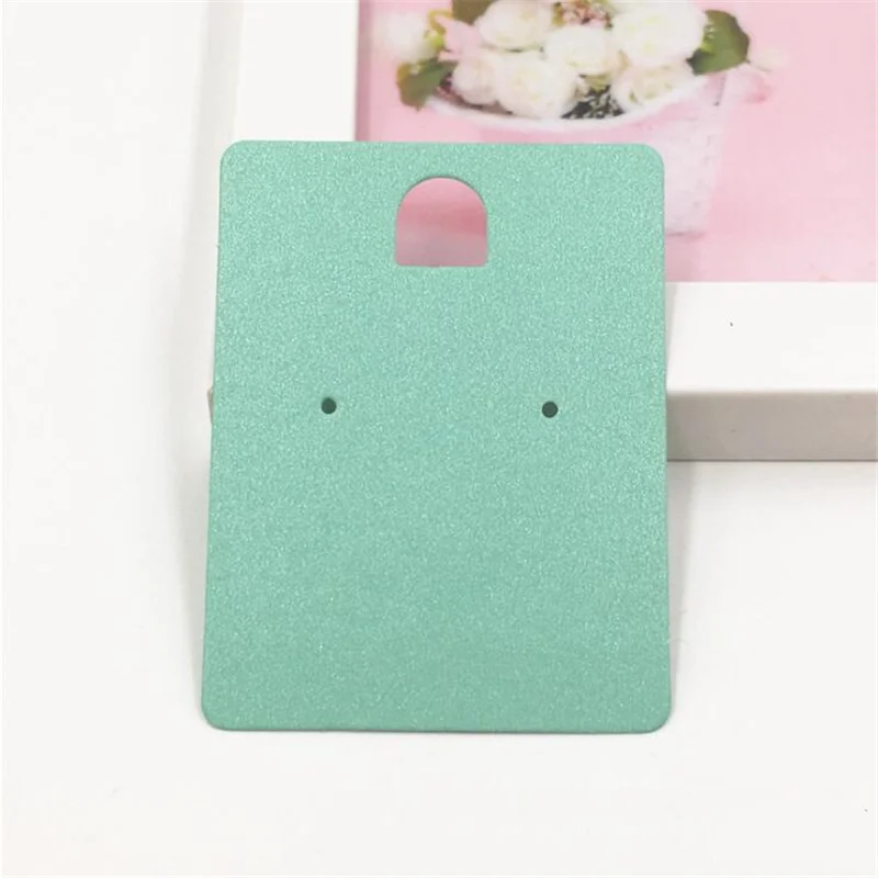 50pcs Paper Jewelry Display Stand Cards Earring Showcase Holder Organizer Packaging Gifts Small Businesses Supplies Material