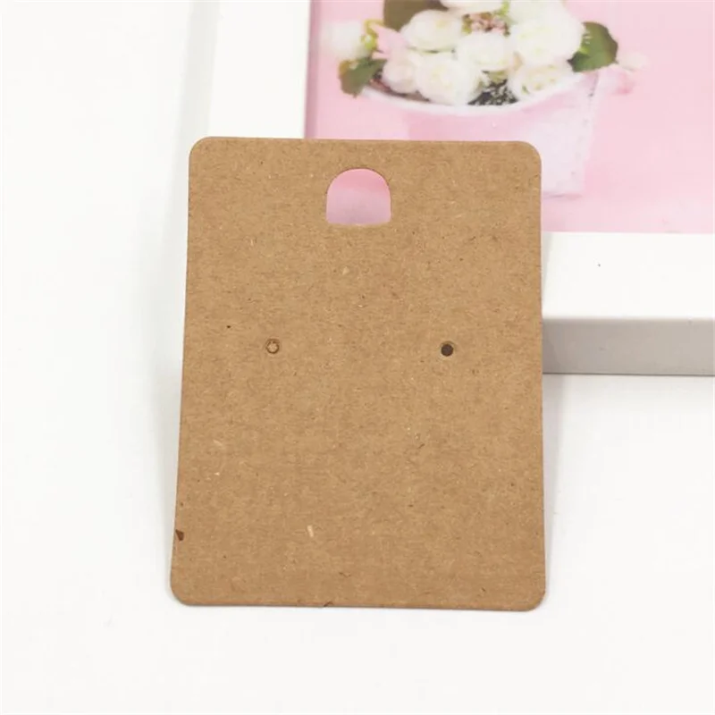 50pcs Paper Jewelry Display Stand Cards Earring Showcase Holder Organizer Packaging Gifts Small Businesses Supplies Material