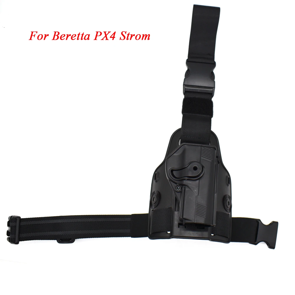 Hunting Drop Leg Gun Holster Tactical Pistol Thigh Leg Holster Case For G 17 19 Colt 1911 Beretta M9 PX4 Storm