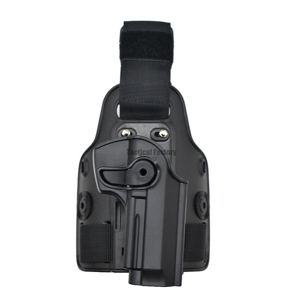 Hunting Drop Leg Gun Holster Tactical Pistol Thigh Leg Holster Case For G 17 19 Colt 1911 Beretta M9 PX4 Storm