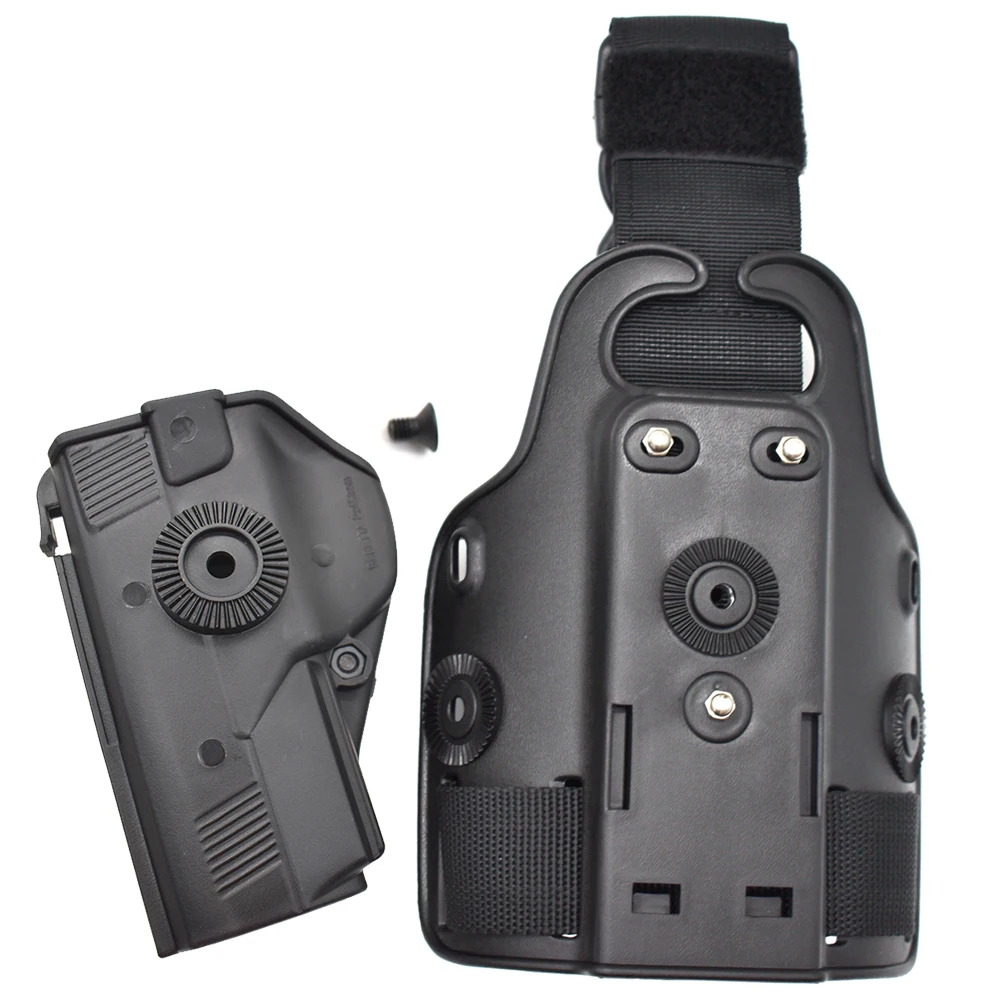Hunting Drop Leg Gun Holster Tactical Pistol Thigh Leg Holster Case For G 17 19 Colt 1911 Beretta M9 PX4 Storm