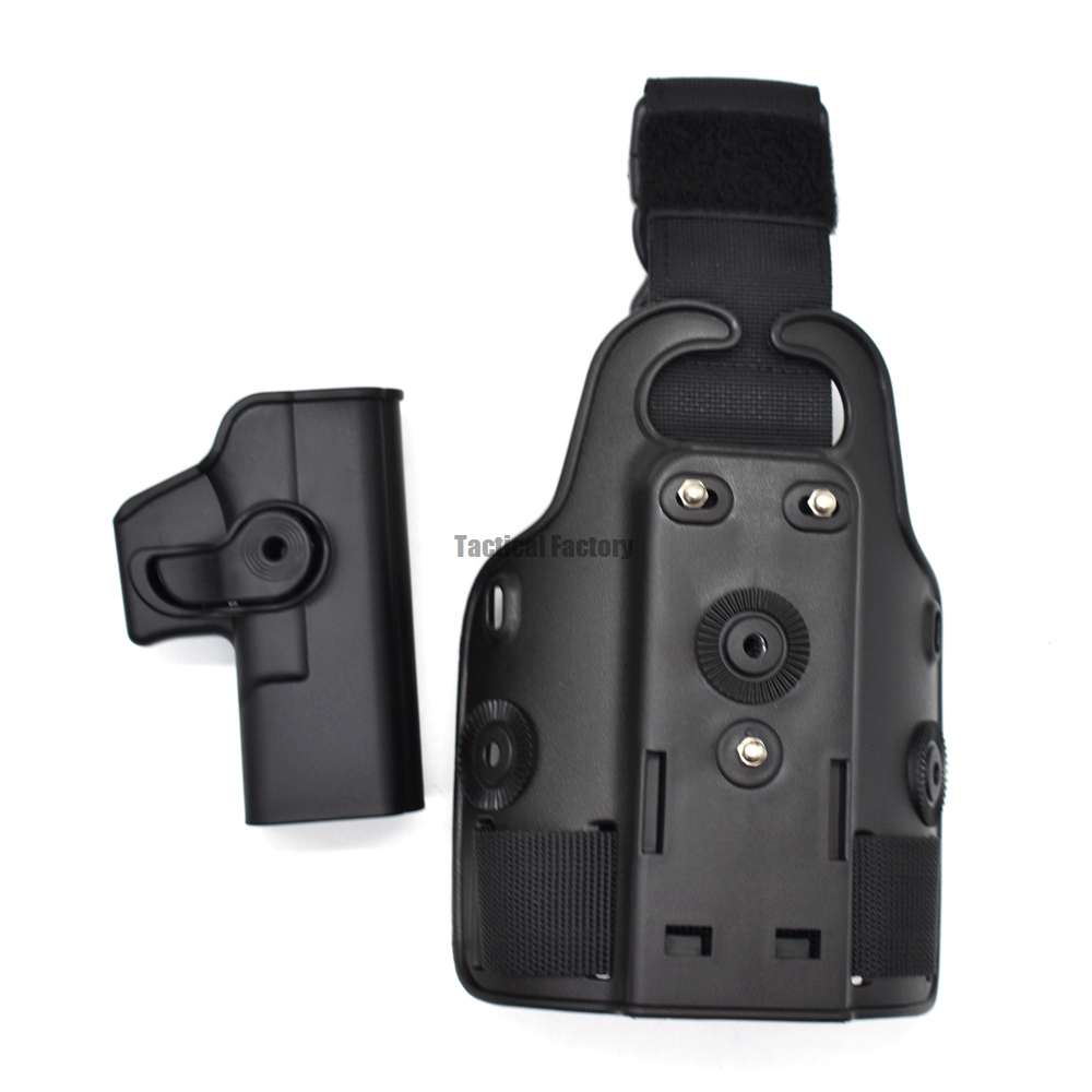 Hunting Drop Leg Gun Holster Tactical Pistol Thigh Leg Holster Case For G 17 19 Colt 1911 Beretta M9 PX4 Storm
