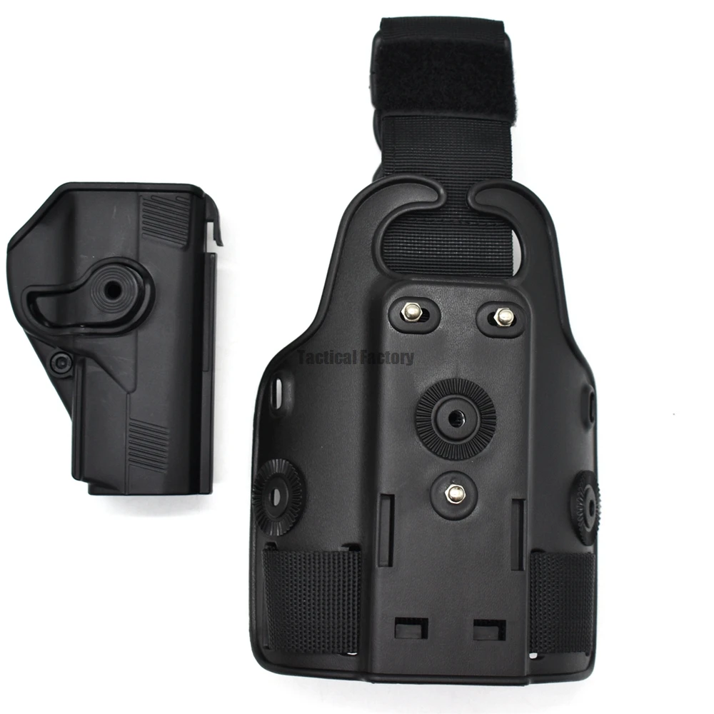 Hunting Drop Leg Gun Holster Tactical Pistol Thigh Leg Holster Case For G 17 19 Colt 1911 Beretta M9 PX4 Storm