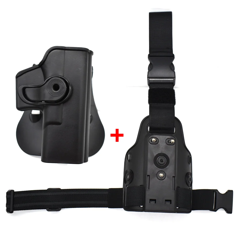 Hunting Drop Leg Gun Holster Tactical Pistol Thigh Leg Holster Case For G 17 19 Colt 1911 Beretta M9 PX4 Storm