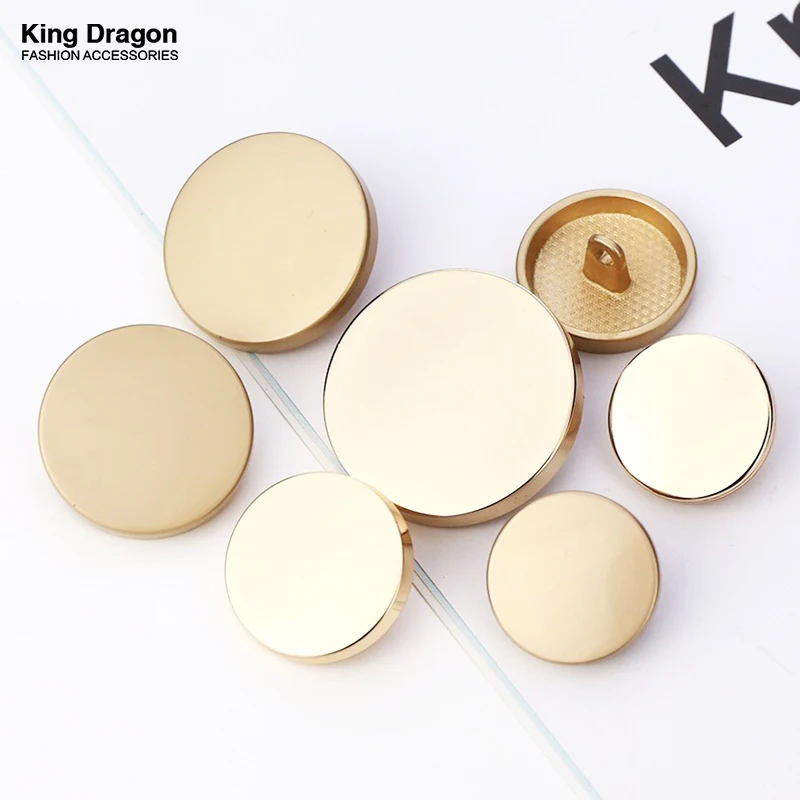 New Arrival Metal Gold Black Jeans Big Shirt Button For Clothing 6PCS 9MM-30MM Craft Needlework Sewing Cheap High Quality KD883