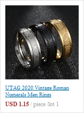 UTAG Fashion Black/White Ceramic Crystal Wedding Rings Jewelry For Women Girls Rose Gold Stainless Steel Bohemia Rin
