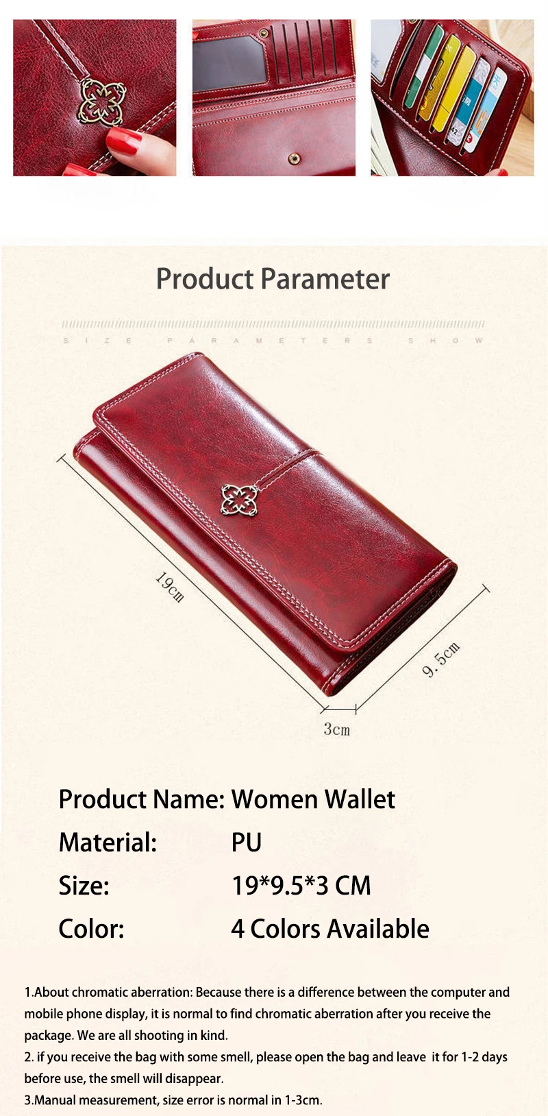 Women's Leather Wallet Woman Luxury Long Wallets Fashion Women Purses Money Bags 2022 Handbags Womens Purse Cards Holder