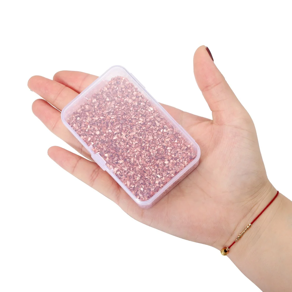 30-80g Crushed Glass Stones Resin Filling for DIY Epoxy Resin Silicone Mold Irregular Broken Stone Nail Art Epoxy Crafts Filler