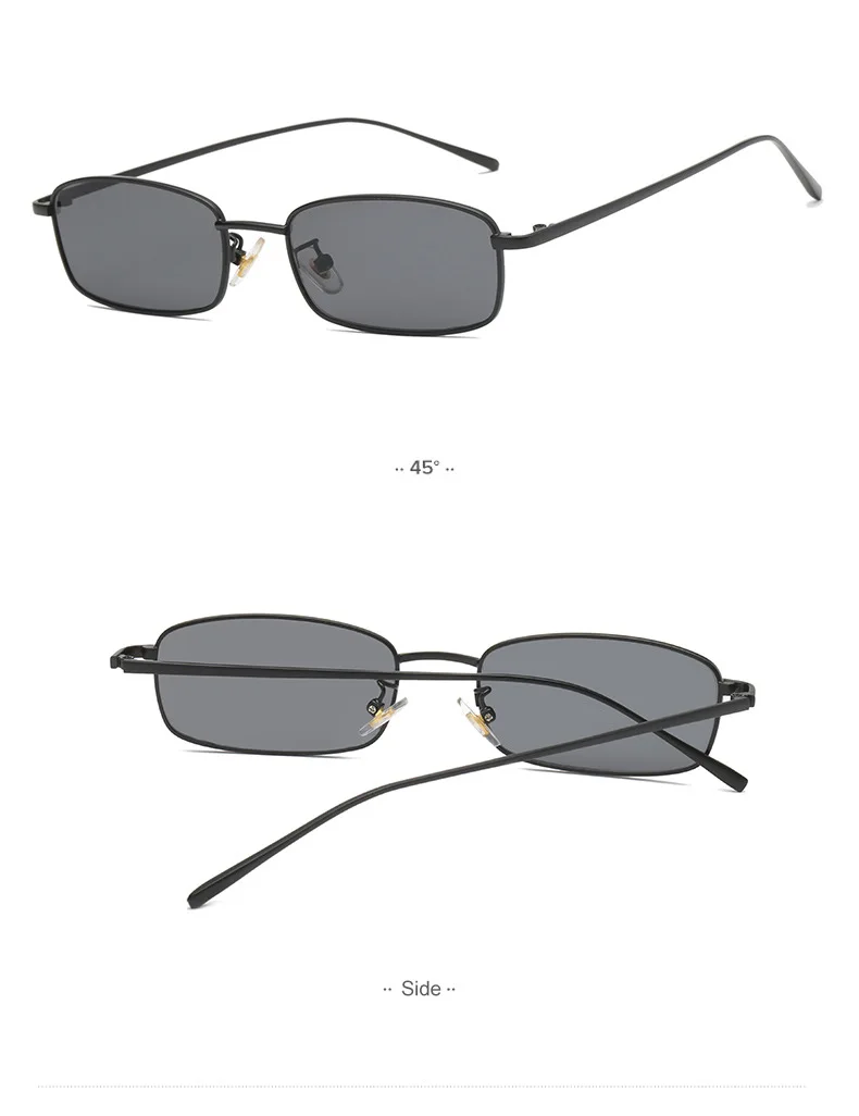 RUOBO Fashion Colorful Mercury Lens Sunglasses For Men Women Small Metal Eyewear Frame Outdoor Sun Glasses UV400 Gafas De Sol