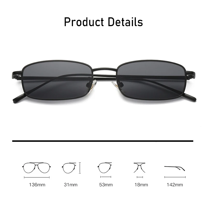 RUOBO Fashion Colorful Mercury Lens Sunglasses For Men Women Small Metal Eyewear Frame Outdoor Sun Glasses UV400 Gafas De Sol