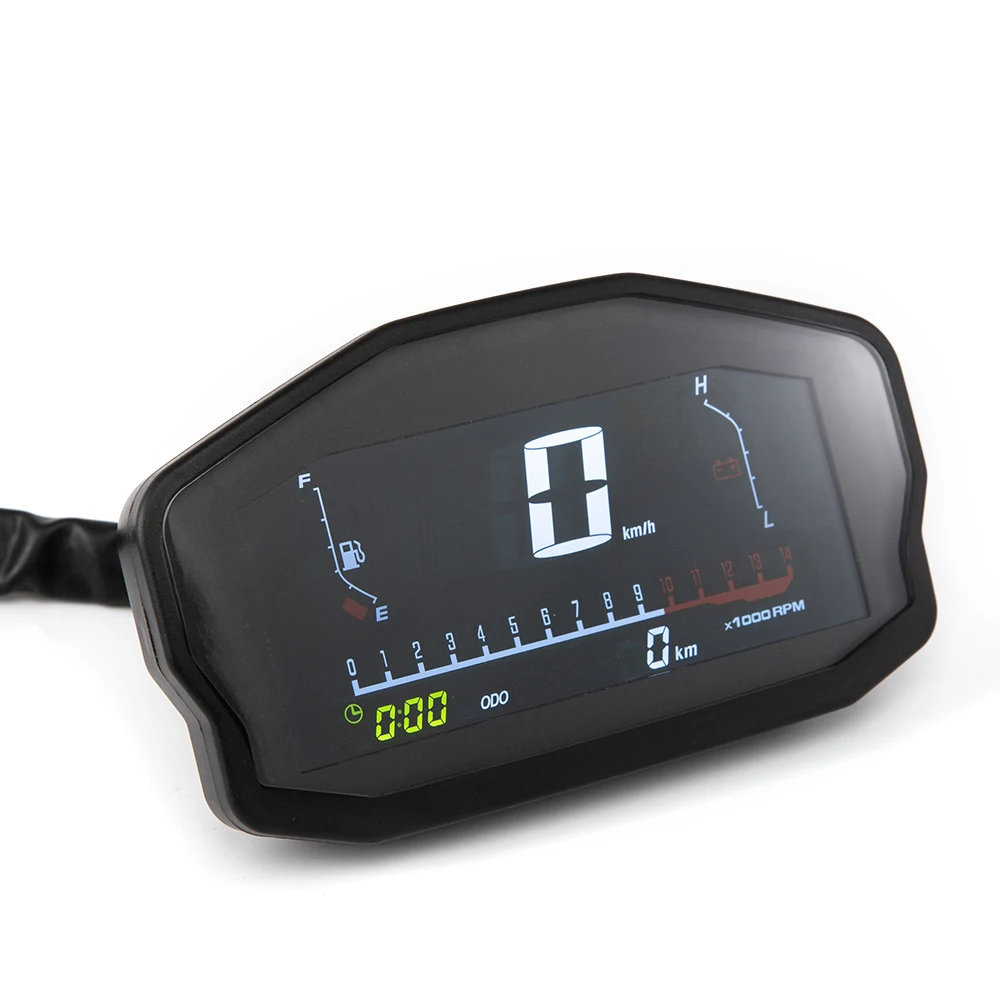 Universal Motorcycle LED LCD Speedometer Digital Odometer Backlight For 1 2 4 Cylinders For BMW For Honda Ducati Kawasaki Yamaha