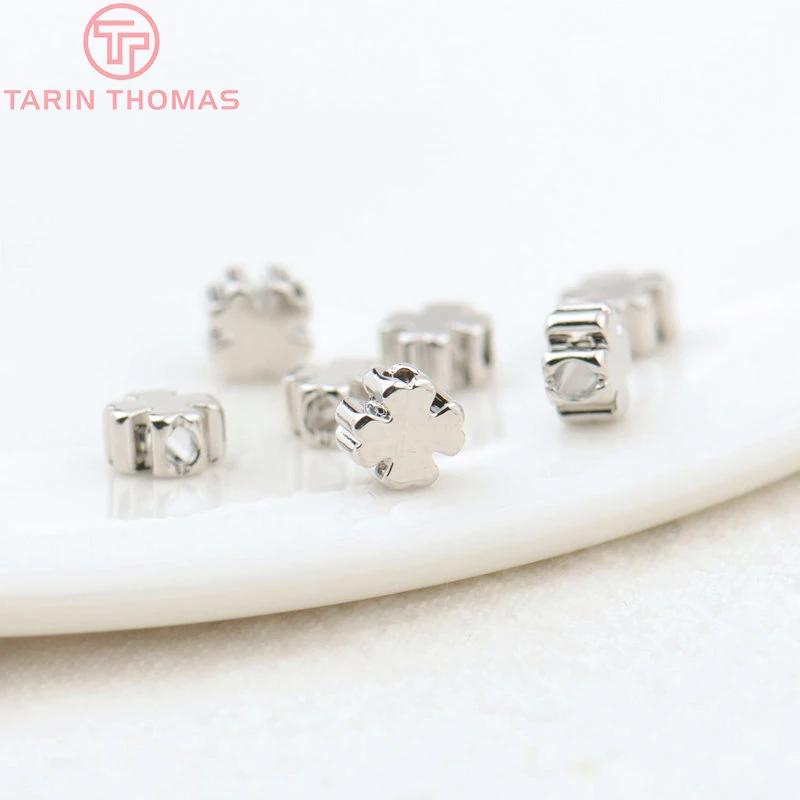 (3377) 20PCS 24K Gold Color Brass Square Spacer Beads High Quality Jewelry Making Supplies Bracelets Findings Accessories