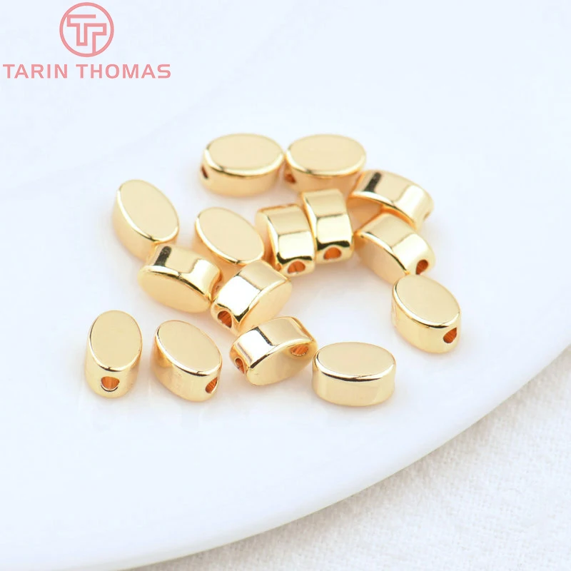 (3377) 20PCS 24K Gold Color Brass Square Spacer Beads High Quality Jewelry Making Supplies Bracelets Findings Accessories