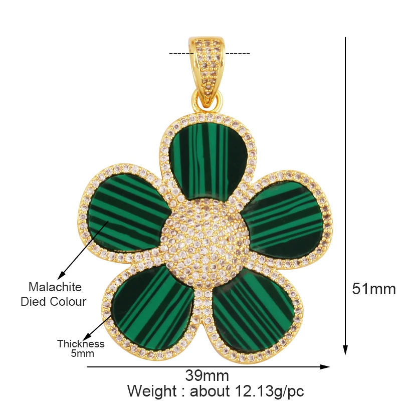 Fashion Elegant Love Heart Round Shape Natural Mother of Pearl Shell Agate Malachite Pendant Charm,DIY Necklace Accessories M30