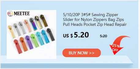 5/10/20Pcs 5# Zipper Heads For Nylon Zippers Bag Zip Puller Sliders Zips Repair Kits DIY Sewing Garment Replacement Accessories
