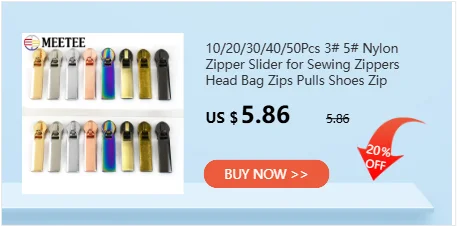 5/10/20Pcs 5# Zipper Heads For Nylon Zippers Bag Zip Puller Sliders Zips Repair Kits DIY Sewing Garment Replacement Accessories
