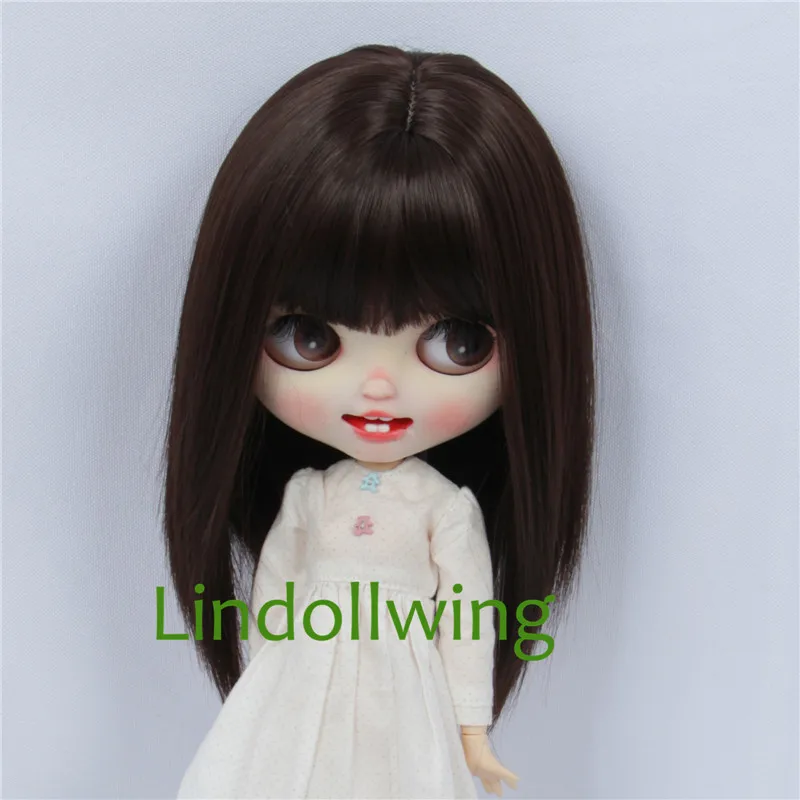 9-10 inch Blyth Qbaby Amydoll Wig Short Straight Collection Hair