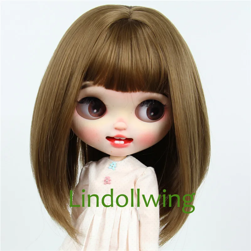 9-10 inch Blyth Qbaby Amydoll Wig Short Straight Collection Hair