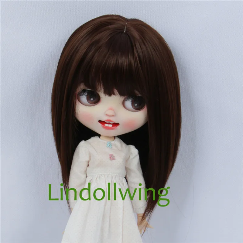 9-10 inch Blyth Qbaby Amydoll Wig Short Straight Collection Hair