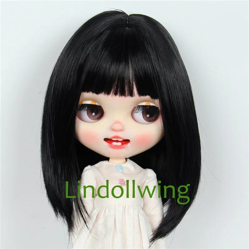 9-10 inch Blyth Qbaby Amydoll Wig Short Straight Collection Hair