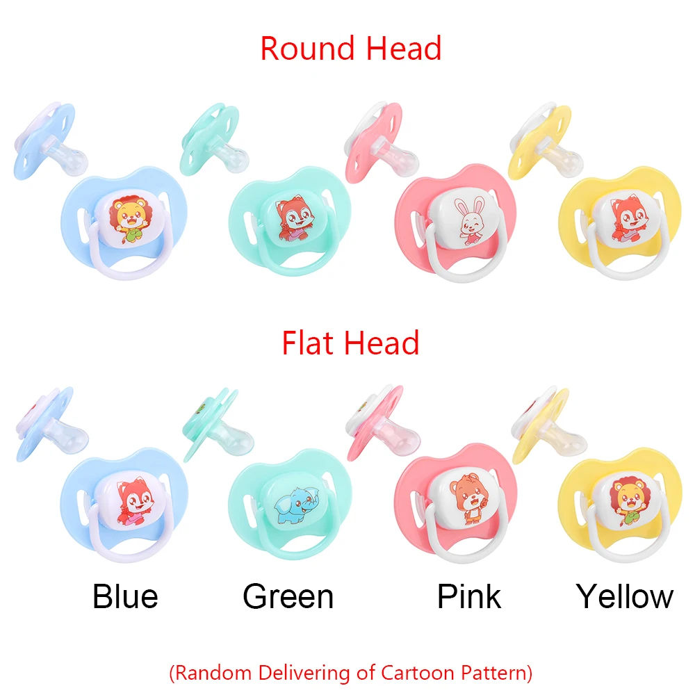 Detachable Design Cute Cartoon Silicone Baby Pacifier Nipple Soother Infant Teether Dustproof Lid Newborn Toddler Accessories