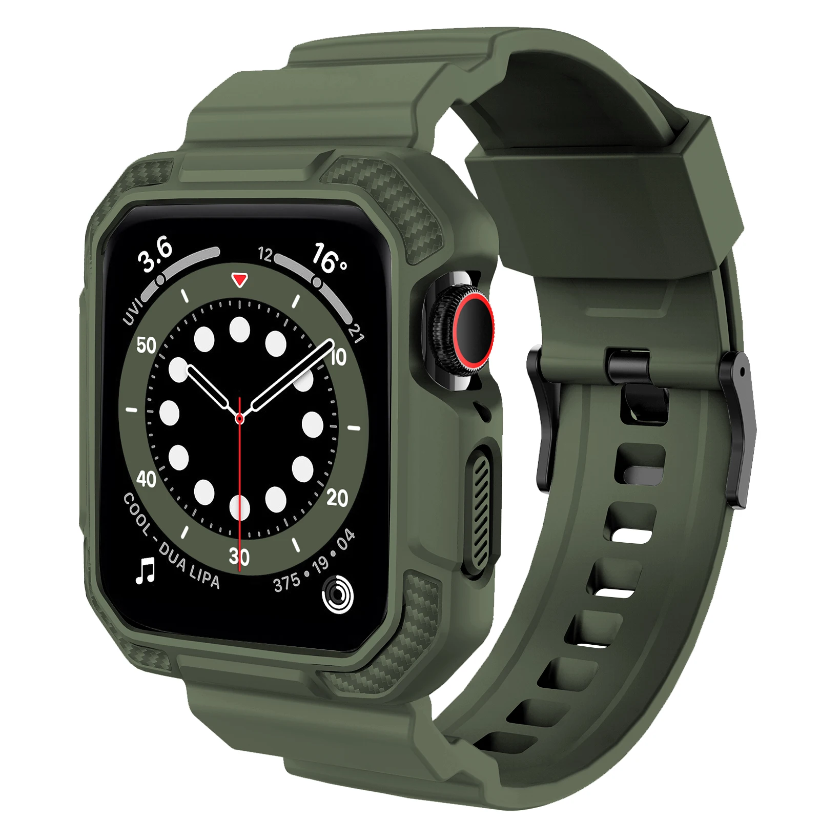 TPU case+strap For Apple Watch Band 45mm 44mm 49mm 41mm 40mm 38mm 42mm bracelet watchband cover Iwatch Series 9 8 3 6 SE 7 ultra